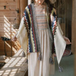 Buddha Stones Tibetan Colorful Striped Shawl Tassels Cozy Warm Travel Scarf Wrap Tibetan Shawl BS 10