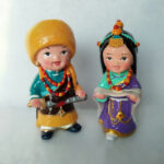 Buddha Stones Hand Painted Tibetan Figures Creative Home Office Car Decoration Ornament Desk Decoration BS 14