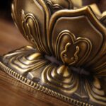 Buddha Stones Tibetan Lotus Shaped Purify Incense Burner Incense Burner BS 12