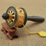 Buddha Stones Tibetan Lucky Prayer Wheel Decoration Decoration BS 1