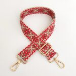 Buddha Stones Multicolor Embroidered Shoulder Bag Straps Bag Straps BS Beige Red Green