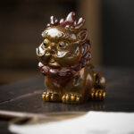 Buddha Stones Color Changing Small PiXiu Resin Tea Pet Wealth Home Figurine Decoration Decorations BS 11