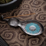 Buddha Stones Gourd Yin Yang Bagua Copper Blessing Incense Burner Decoration Incense Burner BS 4