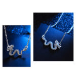 Buddha Stones 925 Sterling Silver Year Of The Dragon Auspicious Dragon Protection Chain Necklace Pendant(Extra 30% Off | USE CODE: FS30) Necklaces & Pendants BS 7
