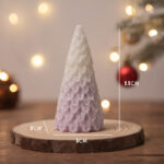 Buddha Stones Christmas Tree Scented Soy Wax Candle Gift For Family Friends Candles BS Purple Pine Christmas Tree(Lavender)
