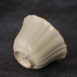 Buddha Stones Beige Plum Blossom Shape Peach Branch Ceramic Gaiwan Sancai Teacup Kung Fu Tea Cup With Lid Cup BS 11
