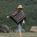 Buddha Stones Tibetan Shawl Striped Knitted Tassels Pullover Winter Cozy Travel Scarf Wrap Tibetan Shawl BS 4