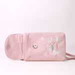 Buddha Stones Small Embroidered Flowers Crossbody Bag Shoulder Bag Double Layer Cellphone Bag Crossbody Bag BS 2