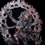 Buddha Stones Tibet Mahakala Bodhisattva Figurine Compassion Copper Statue Decoration Decorations BS 11