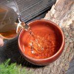 Buddha Stones Handmade Chinese Jianzhan Lotus Design Ceramic Teacup Kung Fu Tea Cup Jian Zhan Tea Cup BS 7