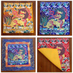 Buddha Stones Fengshui Kirin Prayer Altar Mat Healing Meditation Auspicious Symbol Mat Prayer Altar BS main
