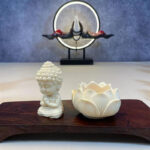Buddha Stones Mini Ivory Fruit Tathagata Buddha Lotus Kwan Yin Avalokitesvara Manjusri Samantabhadra Serenity Desk Decoration Decorations BS 5