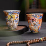 Buddha Stones Dunhuang Color Flying Apsaras Teacup Kung Fu Tea Cup Cup BS main