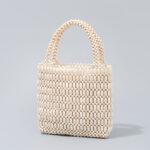 Buddha Stones Hand-woven Wooden Beads Handbag Handbags BS 13