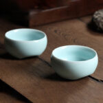 Buddha Stones Colorful Koi Fish Ceramic Teacup Kung Fu Tea Cup Bowl Cup BS 33