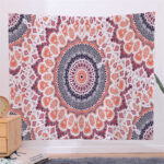 Bohemian Mandala Pattern Tapestry Wall Hanging Wall Art Focus Creativity Home Living Room Decor (Extra 30% Off | USE CODE: FS30) Tapestry BS Rose Gold 150*230cm