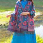 Buddha Stones Tibetan Flowers Leaves Pattern Design Shawl Cozy Travel Scarf Wrap Tibetan Shawl BS 11
