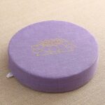 Buddha Stones Lotus Embroidery Cotton Linen Meditation Seat Cushion Decorations BS Soft 40cm*10cm MediumOrchid