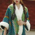 Buddha Stones Tibetan Multicolored Striped Shawl Winter Cozy Travel Scarf Wrap Tibetan Shawl BS 21