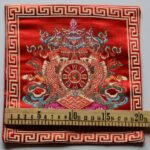 Buddha Stones Prayer Altar Mat Healing Meditation Vajra Auspicious Symbols Prayer Altar BS 16
