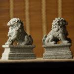 Buddha Stones Lion Fu Foo Dogs Elephant Ward Off Evil Blessing Home Decoration Decoration BS 3