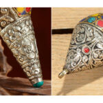 Buddha Stones Tibetan Handmade Natural Shankha Colorful Conch Shell Seashell Wealth Home Decoration Decorations BS 4