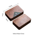 Buddha Stones Vintage Handmade Black Walnut Wood Jewelry Storage Box Wooden Gift Box Jewelry Storage Box BS 22