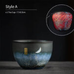 Buddha Stones Ceramic Teacup Lovely Cat Black Tea Cups 140ml Cup BS Hope