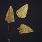 Buddha Stones Natural Dried Triangle Lotus Leaf Stemmed Plant Bouquet Home Decoration Ornaments Decorations BS 6