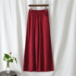 Buddha Stones Plain Wide Leg Pants Dance Women's Yoga Pants With Pockets Wide Leg Pants BS 48