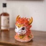 Buddha Stones Color Changing Small Kirin Resin Tea Pet Home Figurine Decoration Decorations BS 4