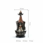 Buddha Stones Buddha Avalokitesvara Chenrezig Ksitigarbha Ceramic Lotus Blessing Backflow Incense Burner Incense Burner BS 10