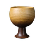 Buddha Stones Small Capacity Goblet Design Ceramic Wine Coffee Mug Tea Coffee Cup 170ml Coffee Mug BS 6