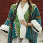 Buddha Stones Tibetan Multicolored Striped Shawl Winter Cozy Travel Scarf Wrap Tibetan Shawl BS 24