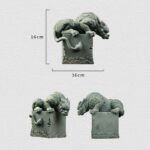 Buddha Stones Feng Shui Standing Sitting Dragon Success Luck Home Decoration Decorations BS 19