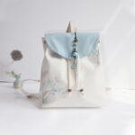 Buddha Stones Handmade Embroidered Large Capacity Canvas Backpack Backpack BS 50