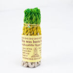 Buddha Stones Nepal Rope Incense Purify Healing Meditation Incense Incense BS Green 25Pcs Incense(10cm/Stick)