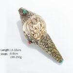 Buddha Stones Tibetan Handmade Engraved Shankha Buddha Conch Shell Wealth Positive Decoration Decorations BS Longevity Buddha