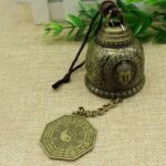 Buddha Stones Feng Shui Buddha Koi Fish Dragon Elephant Wind Chime Bell Luck Wall Hanging Decoration Decorations BS Buddha&Bagua