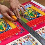 Buddha Stones Tibetan 10 Colors Windhorse Buddha Healing Auspicious Outdoor Mulberry Silk Prayer Flag TIBETAN PRAYER FLAGS buddhastoneshop 7