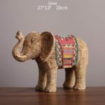 Buddha Stones Elephant Resin Wisdom Wealth Home Decoration Decorations BS Small
