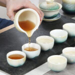 Buddha Stones Creative Green Ceramic Teacup Kung Fu Tea Cups Cup BS 17