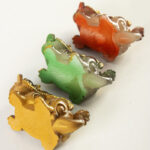 Buddha Stones Color Changing Small PiXiu Copper Coins Resin Tea Pet Wealth Home Figurine Decoration Decorations BS 17