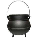 Buddha Stones Cast Iron Cauldron Prayer Altar Burning Holder Incense Sage Smudging Rituals Use Items Prayer Altar BS Extra Large Incense Burner 24*23.0cm