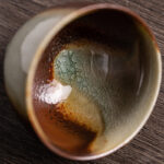 Buddha Stones Retro Brown Kiln Change Ceramic Teacup Kung Fu Tea Cup Cup BS 5