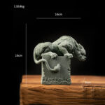 Buddha Stones Feng Shui Standing Sitting Dragon Success Luck Home Decoration Decorations BS 20