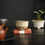 Buddha Stones Dunhuang Color Thousand Buddhas Teacup Kung Fu Tea Cup 100ml Cup BS 7