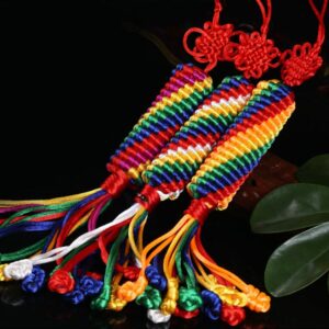 Buddha Stones Tibetan Blessing Lucky Vajra Knot Decoration Decorations BS main