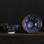 Buddha Stones Flowers Fu Character Mountains Lotus Cherry Blossoms Ceramic Teacup Kung Fu Tea Cup Cup BS Sea Animals 8.5cm*4cm*90ml
