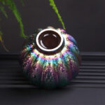 Buddha Stones Rainbow Color Jianzhan Ceramic Teacup Kung Fu Tea Cup Bowl Jian Zhan Tea Cup BS 6
